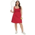 thumbnail image 2 of HDE Womens Plus Size Tennis Athletic Workout Dress with Built-in Shorts & Bra Red - 24, 2 of 6