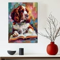thumbnail image 5 of Welsh Springer Spaniel Decor Poster Unframe, Welsh Springer Spaniel Dog Canvas Wall Art, Dog Reading Book Canvas Print Painting Poster Wall Decor Dog Lovers Gifts, 5 of 6