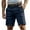 Navy, variant on Havenre Golf Shorts Men Cotton Button Straight Leg Lightweight Stretch Quick Dry Breathable Business Work Short Pants Loose Active Wear Workout Gym Gear with Pocket Dark Gray M