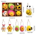 thumbnail image 3 of Bonita figura colgante de huevo de Pascua con forma de abeja y pollito, colorida decoración colgante de insectos para jardín, ideal para primavera, Pascua, Navidad y uso diario., 3 of 6