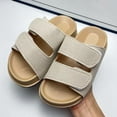thumbnail image 2 of Viluyesy Unisex Solid-Color Beach Shoes – Soft Sole, Thickened Sole, Non-Slip Outdoor Footwear for Warm Weather, Casual Wear, and Water Activities Beige Size 10.5, 2 of 9