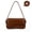 Brown, variant on Womens PU Leather Shoulder Bag Casual Crossbody Bag Small Satchel Purse for Daily Travel