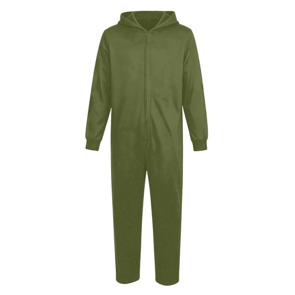 Elegyee Boys Hooded Onesie Zip Up Long Sleeve Jumpsuit One-Piece Pajama Blanket Sleeper