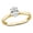 Yellow, variant on Women's 1ct TW Lab-Grown Diamond Sterling Silver Solitaire Engagement Ring