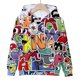 thumbnail image 3 of Sudadera con capucha y estampado de alfabeto de dibujos animados, estilo Harajuku, de manga larga, para niños y niñas, ropa informal para otoño, 3 of 5