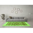 thumbnail image 3 of Ahgly Company Indoor Rectangle Abstract Green Modern Area Rugs, 2' x 4', 3 of 4