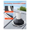 thumbnail image 3 of Roof Pipe Flashing Boots 2-Pack - 6-11 Inch Pipe - High Temp EPDM - Metal Roof Leak Seal - Black Flexible Vent Boot for Chimneys & Vents, 3 of 7