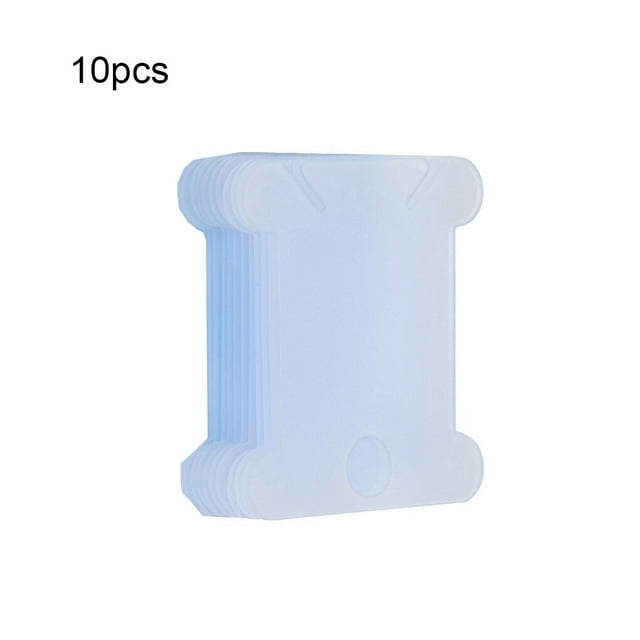 Winding Board Floss Bobbins Cord Craftsmanship Floss Bobbins Spool Wire Winder Multipurpose Simply Used Stitch Embroidery DIY Prop Storage Blue 10 Pieces