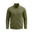 thumbnail image 4 of Mens Full Zip Cardigan Sweater Stand Collar Regular Fit Knit Sweaters, 4 of 6