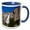Blue/White, variant on 3drose, Yosemite Falls, Yosemite Np, California, Usa, 15oz Two-tone Blue Mug