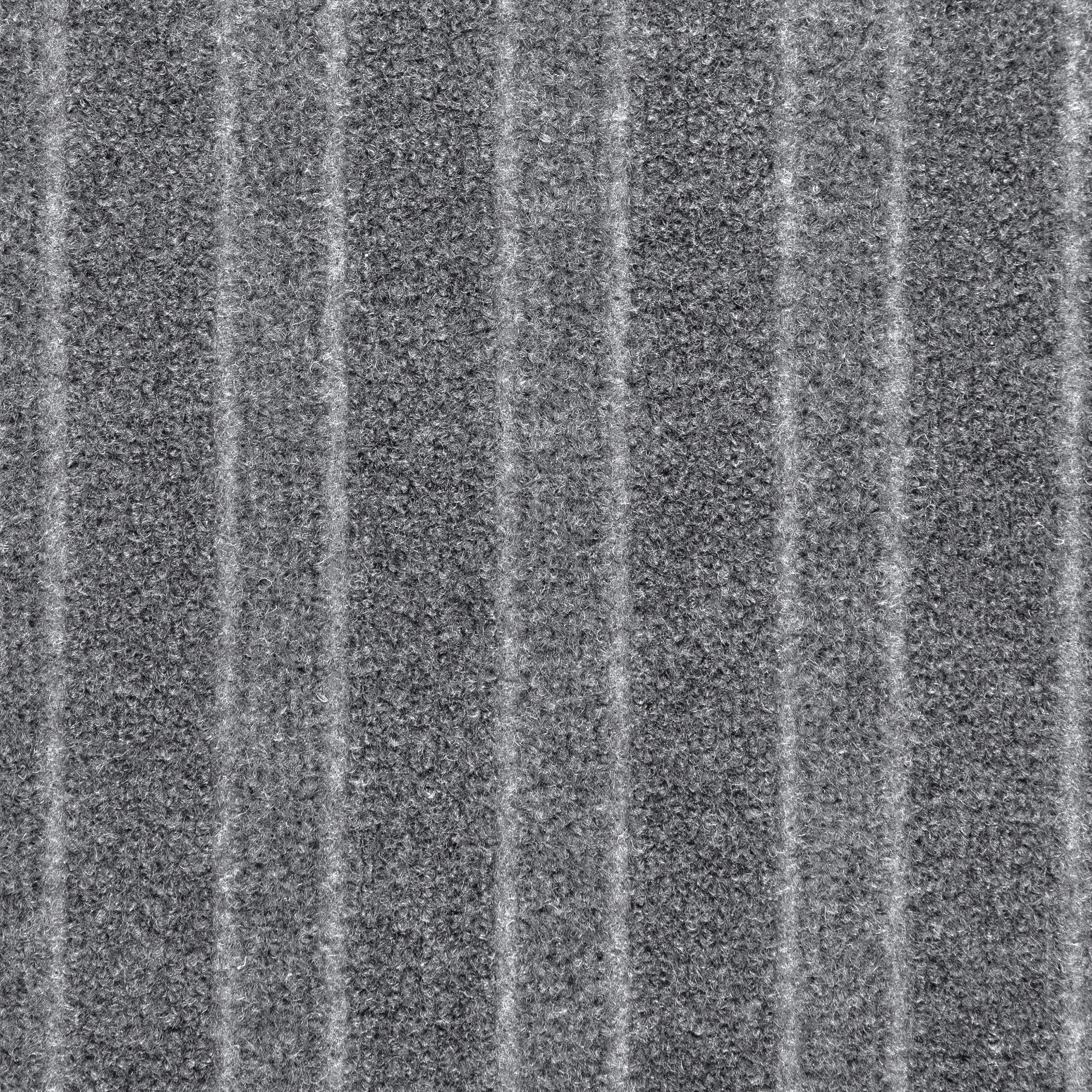 Roma Stripe Rib Gray Residential 24 in. x 24 in. Peel and Stick Carpet Tile Square 60 Sq. ft. 15 Tiles Per Box