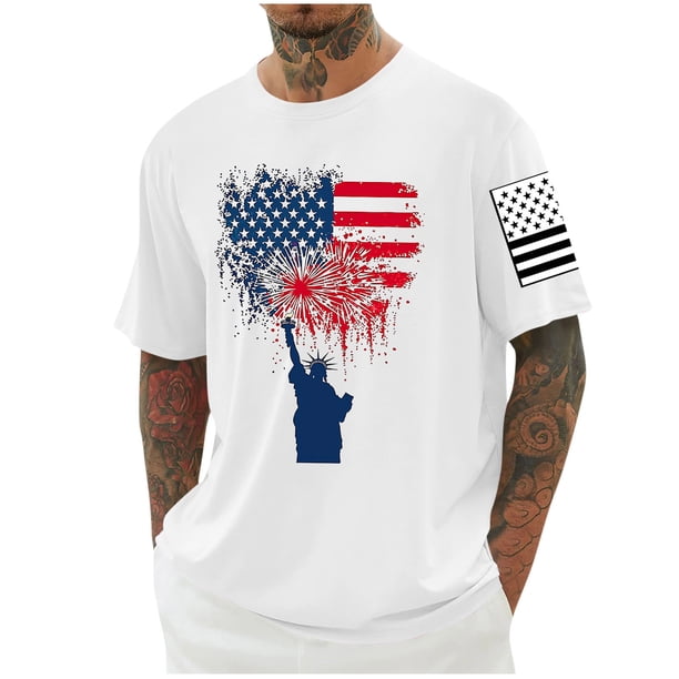 Tops para hombre, blusas y camisas de cuello redondo y manga corta para hombre, blusas casuales de cuello redondo con estampado de moda para hombre, blusas de cuello redondo y manga corta, camisas par