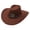 Coffee, variant on Womens Cowboy Hat - Western Cowboy Hat For Men Women Vintage Style With Star Buckle Decoration Perfect,Coffee,One Size