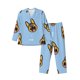thumbnail image 1 of Balery German Shepherd Puppy Pijama para Hombre de Dos Piezas con Manga Larga, Conjunto de Dormir y Descanso Suave con Bolsillos-Small, 1 of 6