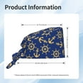 thumbnail image 6 of Kdxio Anchors and Nautical Pattern Turban Hat for Women Men Comfortable Adjustable Cleaning Working Cap with Sweatband, 6 of 8