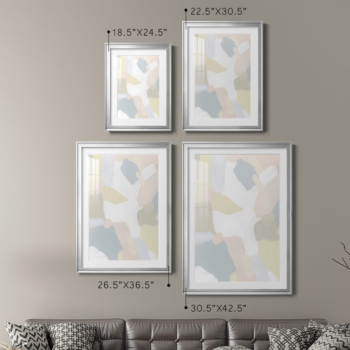 Wexford Home Sweet River I Premium Framed Print, 30.5" x 42.5" - Ready to Hang, Silver (Set of 2)