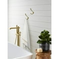 thumbnail image 2 of Amerock Vinland Transitional Double Prong Golden Champagne Wall Hook, 2 of 9