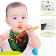 thumbnail image 3 of 3 PCS Abstract Music Leafs Baby Muslin Washcloths, Soft Absorbent Face Towel Burp Cloths Cotton Bath Wipes Infant Wash Cloth for Newborn Boys Girls, 3 of 6