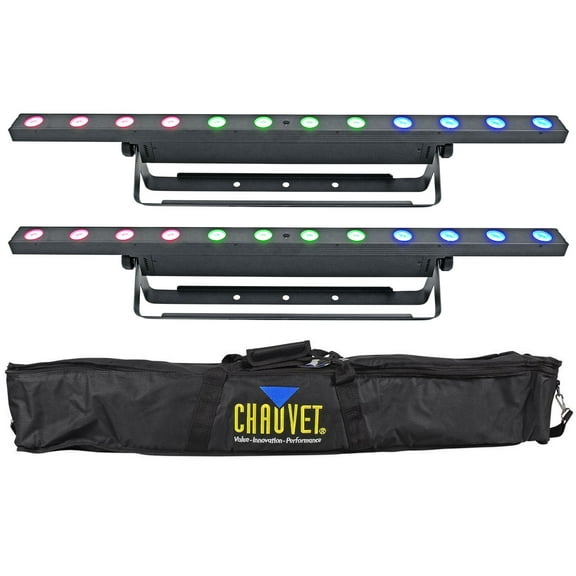 (2) Chauvet DJ COLORband Q3BT ILS RGBA DMX Wash Light Strips w/Bluetooth Bag