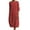 Rouge, variante sur Innerwin Robe Midi Unie Robes pour Femmes Plage Col Rond Confortable Rouge 5TG