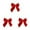 Red 3PCS, variant on Holiday Décor!3D Velvet Bow Hanging Ornament