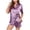 Purple, variant on Elainilye Fashion Women's Sleepwear Summer Casual Two Piece Suit Pajamas Short Sleeved Oversized Pajamas Set Silk Pajamas,Purple