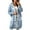 Light Blue, variant on comerut Women Winter Autumn Sweater Coat Hooded Pockets Letter Pattern Knitted Thick Warm Long Sleeve Mid Length Loose Zipper Closure Winter Long Coat