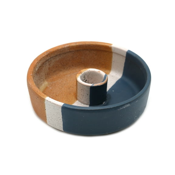 Soul Sticks Rose and Brown Ceramic Textured Palo Santo Holder and Burner Stand Ash Catcher