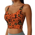 thumbnail image 2 of Daiia Halloween3 Printed Women's Sports Bra, Breathable Activewear Bra with U-Back Design and Removable Pads, Comfortable and Supportive for Yoga, Workout-Large, 2 of 8