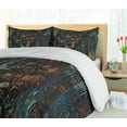 thumbnail image 5 of Ambesonne Savannah Duvet Cover Set, Wild African Animals Art, 2-Calking, Brown and Teal, 5 of 7