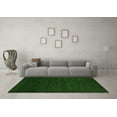 thumbnail image 3 of Ahgly Company Machine Washable Indoor Round Oriental Green Modern Area Rugs, 4' Round, 3 of 4