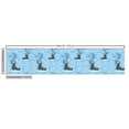 thumbnail image 3 of Ambesonne Winter Fabric by the Yard Upholstery, Ice Skate Winter Holiday, 1 Yard, Grey Deep Sky Blue, 3 of 5
