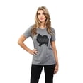 thumbnail image 2 of Thread Tank Pomeranian Dog Silhouette Women's Relaxed Crewneck T-Shirt Tee Heather Grey Small, 2 of 4