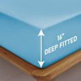 thumbnail image 2 of IR Imperial Rooms Fitted Sheet Deep Pocket Extra Soft Brushed Microfiber 1800 Series Light Blue Full, 2 of 8