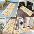 thumbnail image 5 of 2'x6' Rug Runners for Hallways Kitchen, Yellow Flowers Non Slip Entryway Beside Floor Carpet Runner, Farmhouse Botanical Watercolor Floral Washable Laundry Room Bedroom Throw Rugs Mat for Family Pet, 5 of 8