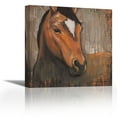 thumbnail image 1 of Neigh - Contemporary Fine Art Giclee on Canvas Gallery Wrap - wall décor - Art painting - 18 x 18 Inch - Ready to Hang, 1 of 2