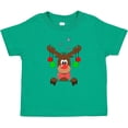 thumbnail image 3 of Inktastic Cute Christmas Reindeer with Red Nose, Ornaments and Bow Tie Boys or Girls Baby T-Shirt, 3 of 5