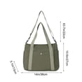thumbnail image 3 of Bolso tote para mujer de gran capacidad, bandolera, bolso tipo H, bolso casual para el trabajo o para ir al trabajo, bolso tote para uso diario, tela Oxford, bolso de mano con múltiples bolsillos,, 3 of 6