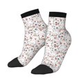 thumbnail image 3 of Salouo Cat Bear Rabbit Pattern Unisex Middle Tube Socks,Middle-Finger Knee High Socks Over The Calf Tube Stocking Crew Stockings for Women and Men Tube Socks, 3 of 8