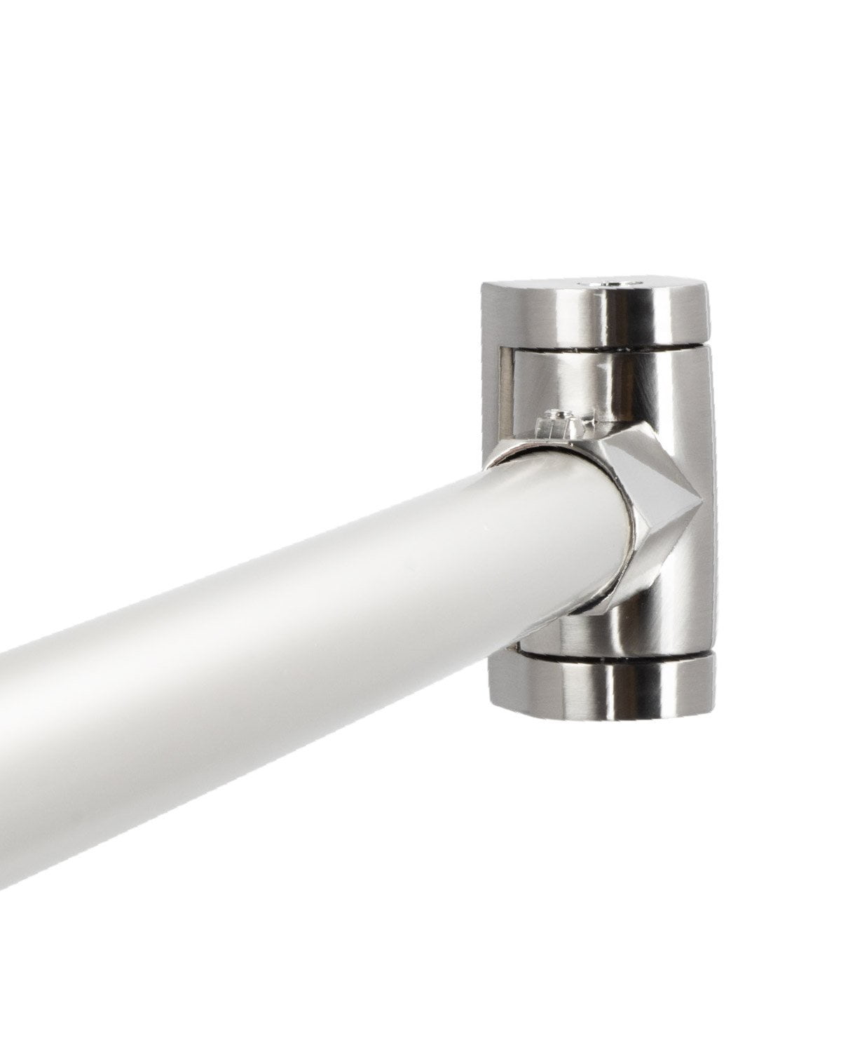 WallMounted Adjustable Curved Shower Rod, Brushed Nickel Finish