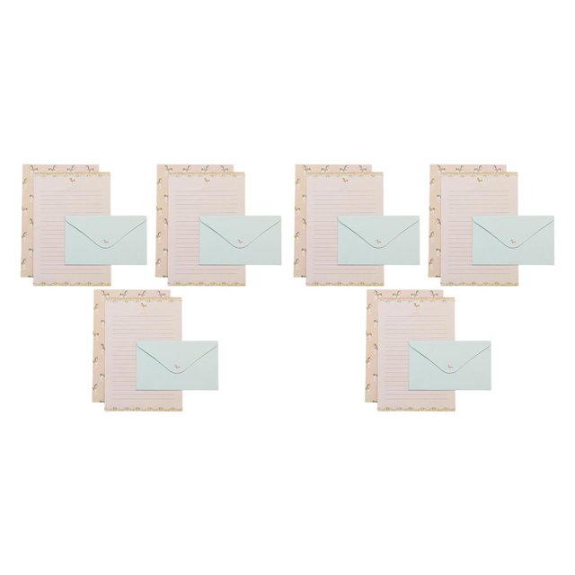 Monstrate Sobre Lovely Kawaii Papel de papelería de escritura Exquisitos papeles de carta Sobres portátiles de flores / animales para bodas Tipo 2 2piezas