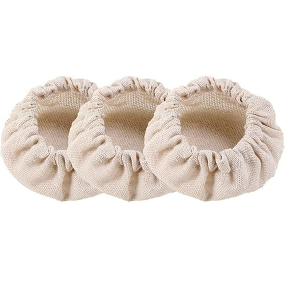 Ikeay Glass Bottles Yeast Fermentation Tank Cloth Lid Unbleached Reusable (Fits 3" 4" Tank Mouth) 3 X Cup Lid