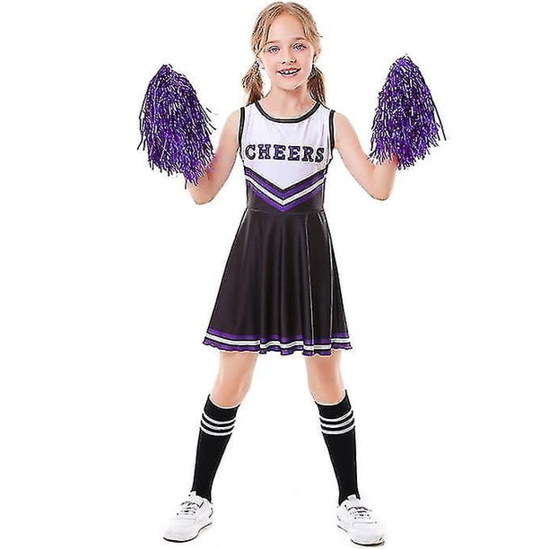 Cheerleader Costume For Girls Halloween Cute Uniform Outfit zhangyuxiang LED