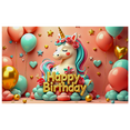 thumbnail image 6 of Unicorn Themed Happy Birthday Banner Party Decorations Backdrop for Birthday Parties Photography Props Kids Celebrations, 6 of 7