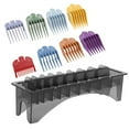 thumbnail image 2 of Hyasfey Boîte de Rangement pour Tondeuse à Cheveux avec 10 Compartiments Étanche Transparent Plastique Guide Peigne Boîte de Rangement, 2 of 8