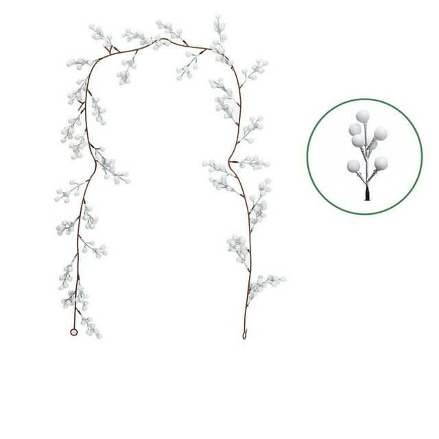 Christmas Rattan Decoration Winding Simulation Rattan Branches Year Berries Red Fruit Christmas Rattan