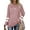 Pink, variant on Fantaslook Womens Long Sleeve Tops Crewneck Sweatshirts Casual Color Block Tunic Tops Pullover