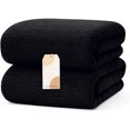 thumbnail image 1 of Toallas de Baño 2PCS Juego De Toallas Absorbentes de Gran Tamaño Secado rápido Toalla de Microfibra para Baño, Hotel, Hogar, Piscina (Negro-2), 1 of 4