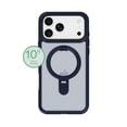 thumbnail image 4 of onn Phone Case with Ring Kickstand for iPhone 18 Pro Max / 17 Pro Max, MagSafe Compatible, Rotating Kickstand - Frosted Blue/Blue, 4 of 8