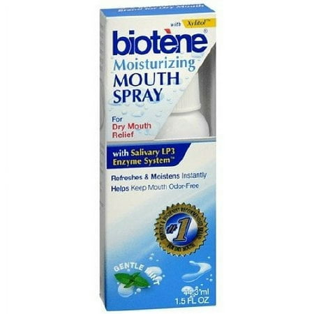 Biotene Moisturizing Gentle Mint Mouth Spray 1.5 oz Pack of 2